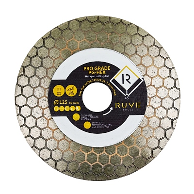 Диамантен диск Ruve Pro за рязане под ъгъл от 45 градуса Ruve Pro Grade PG-HEX 125мм