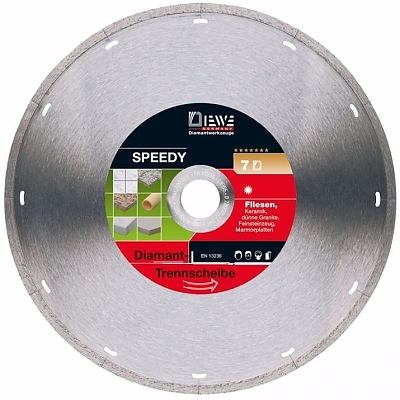 Диамантен диск за рязане на плочки DIEWE Speedy, Ф 115 x 22.23 х 5 мм
