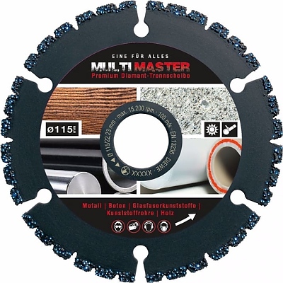 Диамантен диск за рязане, универсален, DIEWE Multi Master, Ф 125 x 22.23 х 5 мм
