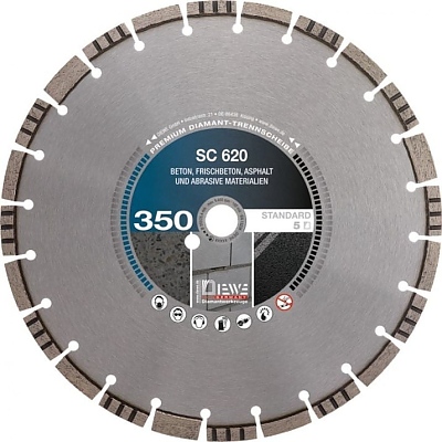Диамантен диск за рязане на асфалт и бетон, DIEWE SC620, Ф 350 x 25.4 x 5 мм