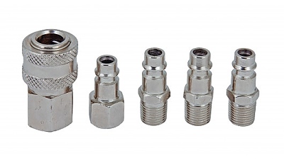 Накрайници пневм.бърза връзка 1/4 5бр. к-т QC01 RD 089912