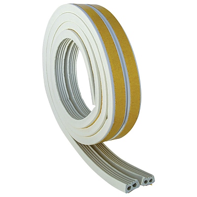 УПЛЪТНЕНИЕ ЗА ВРАТИ И ПРОЗОРЦИ 100Х4ММ Е/БЯЛ/42397