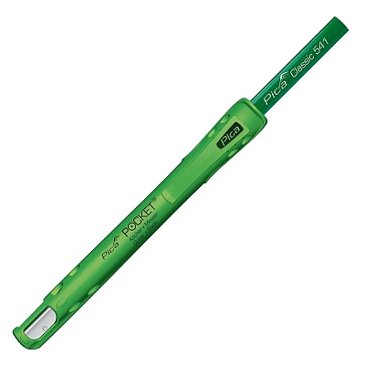Молив зидарски – комплект 3 в 1 -държач, молив и острилка PICA/ПИКА