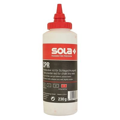 Маркираща боя червена в бутилка 230G SOLA CPR 230