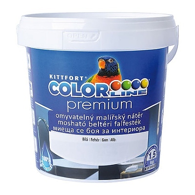 Боя латексова Kittfort миеща се 1.5 кг, бяла, Colorline Premium