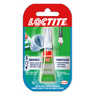 Секундно лепило течно 3 гр. Loctite Super Bond