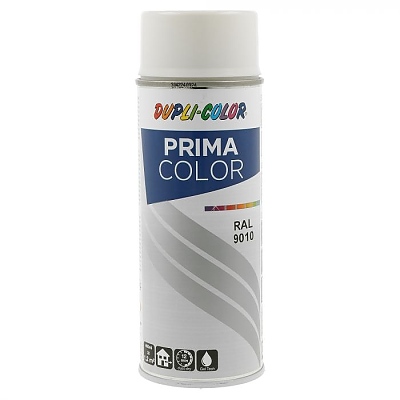 Спрей Dupli Color Prima 400мл, RAL9010 бял гланц