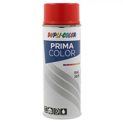 Спрей Dupli Color Prima 400мл, RAL3020 трафик червен