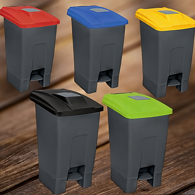 Пластмасова кофа за смет на колела, 100 литра