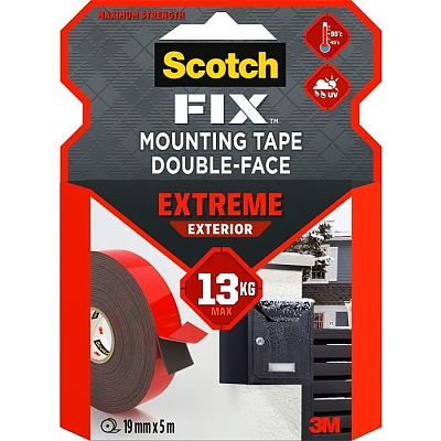 3M Scotch® FIX Extreme екстериорна двойнолепяща монтажна лента 19mm x 5m