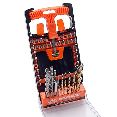 СВРЕДЛА И НАКРАЙНИЦИ С Т-ОБРАЗНА ОТВЕРТКА 50БР/DWKIT50