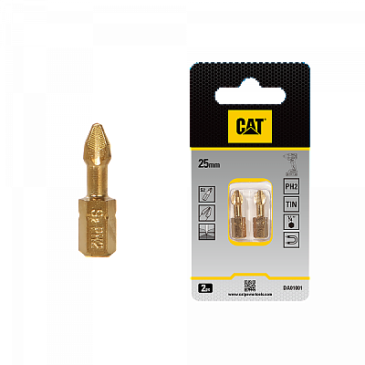 Накрайник CAT DA01001 PH2x25мм S2 2 бр. к-т