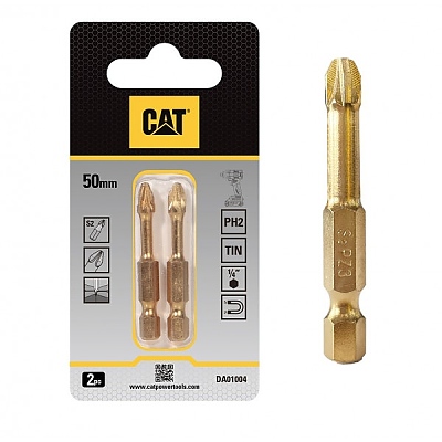 Накрайник ударен CAT DA01004 PH2x50мм S2 2бр. к-т