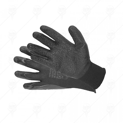Ръкавици топени в латекс черни 