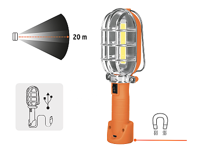 Лампа акумулаторна магнитна LED Truper 15143
