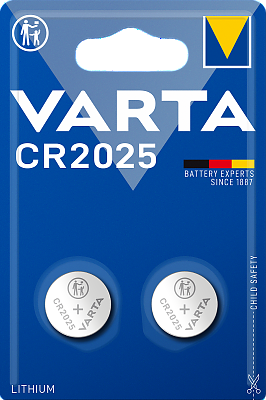 Литиеви батерии Varta CR 2025 Electronics Lithium 3V 2-pack