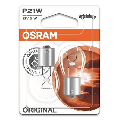 Osram P21W Standard сигнална лампа за автомобили 7506-02B 21W 12V BA15s 