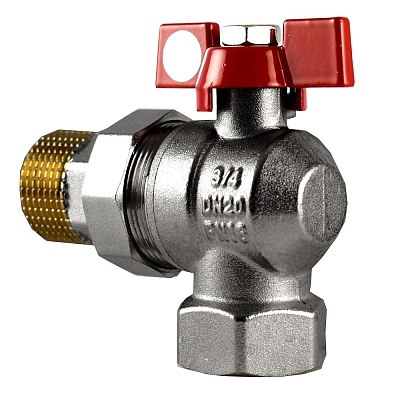 СФЕРИЧЕН КРАН ЪГЛОВ С ХОЛЕНДЪР СЪС САЛНИКОВ МЕХАНИЗЪМ